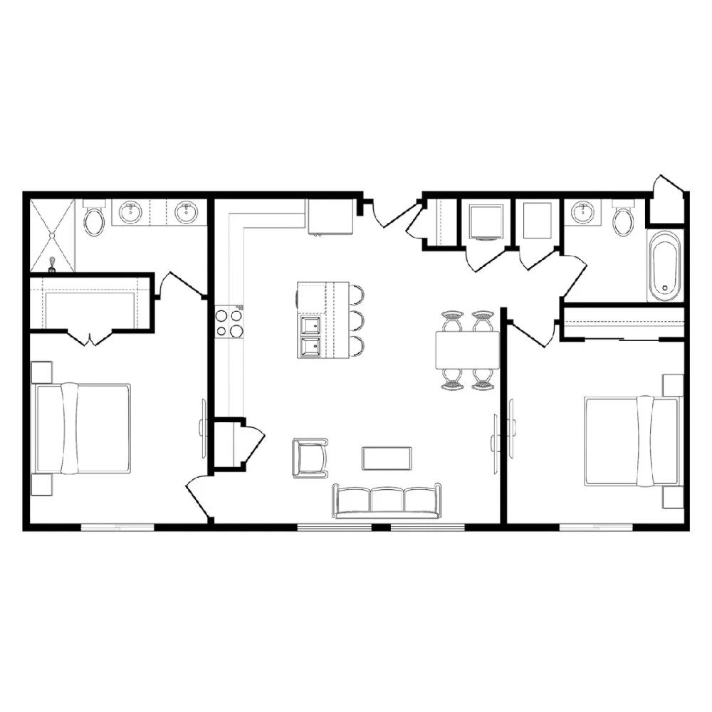 Calaveras II floor plan, residence 1201