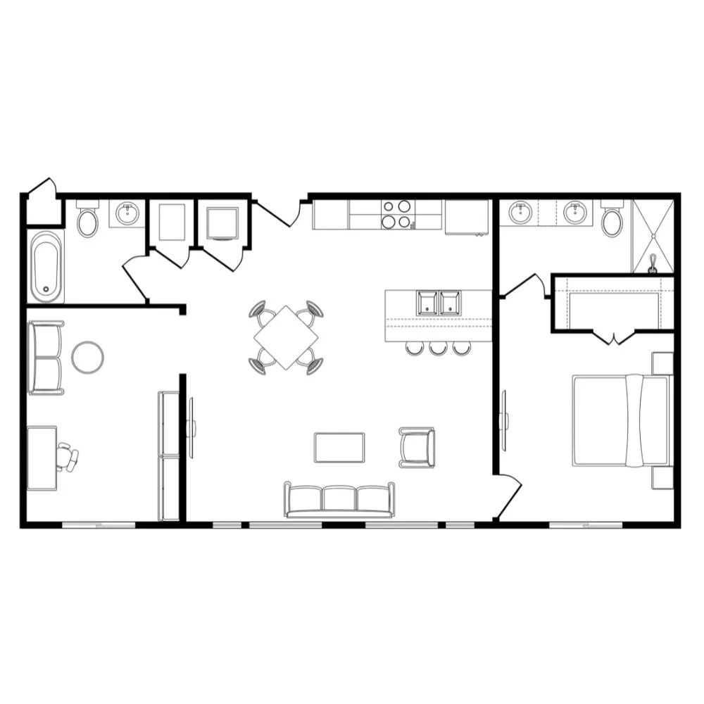 Dogwood floor plan, residence 1209