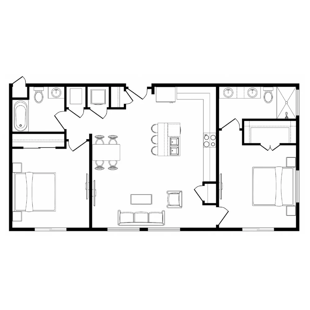 Calaveras I floor plan, residence 1210