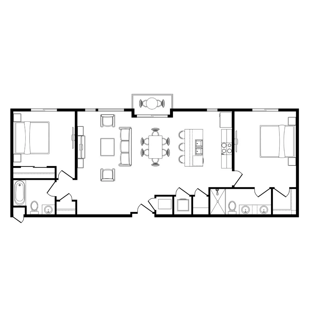 Galindo floor plan, residence 1306