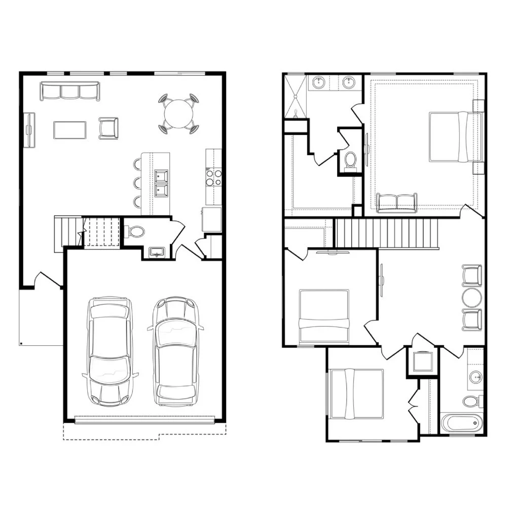 Kirbey floor plan, residence 2104