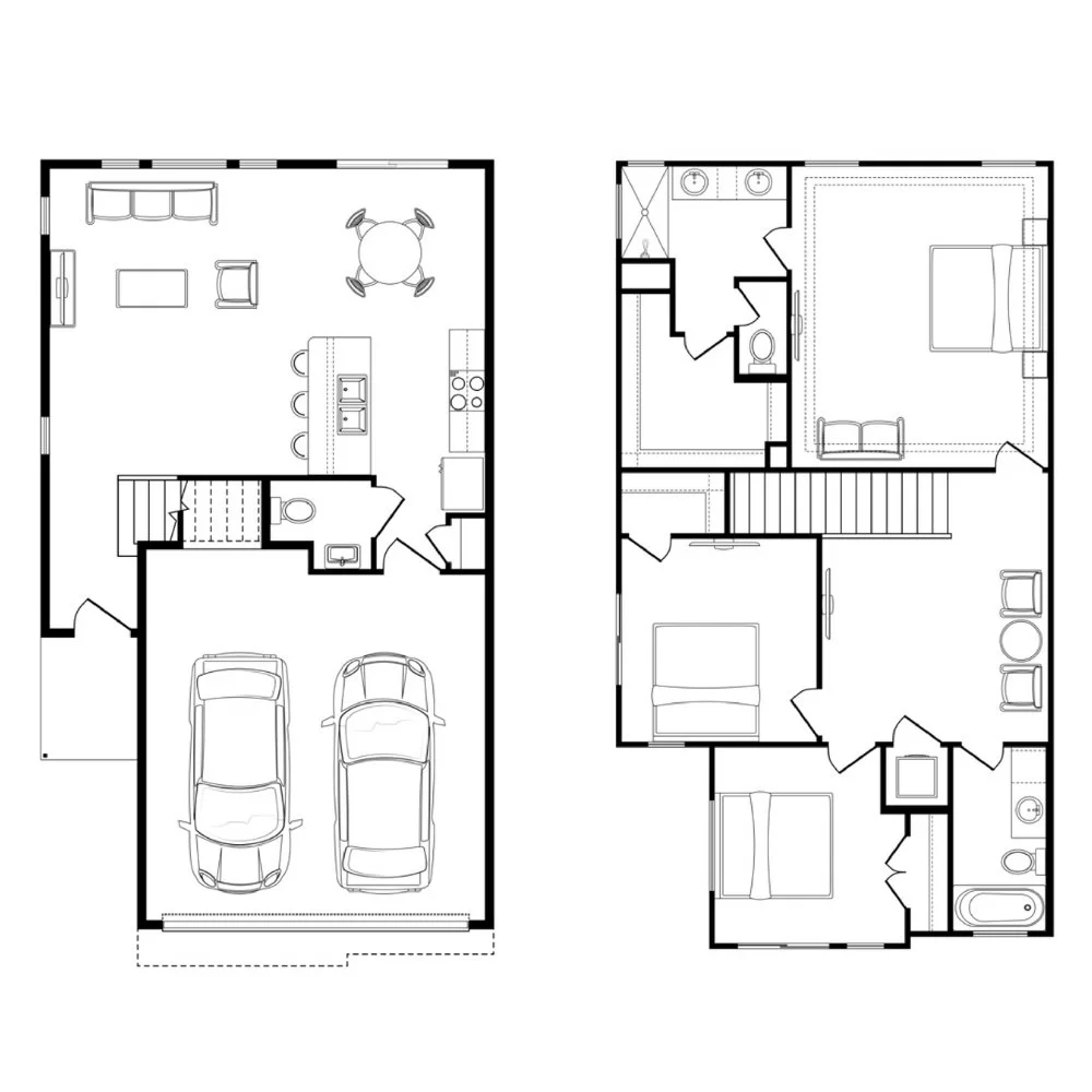 Kendra floor plan, residence 2106