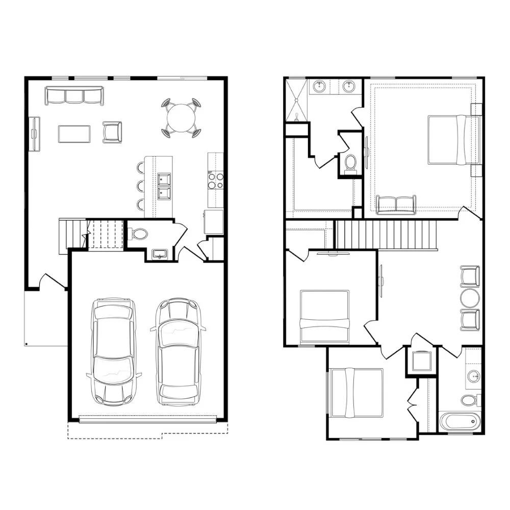 Kirbey floor plan, residence 4102