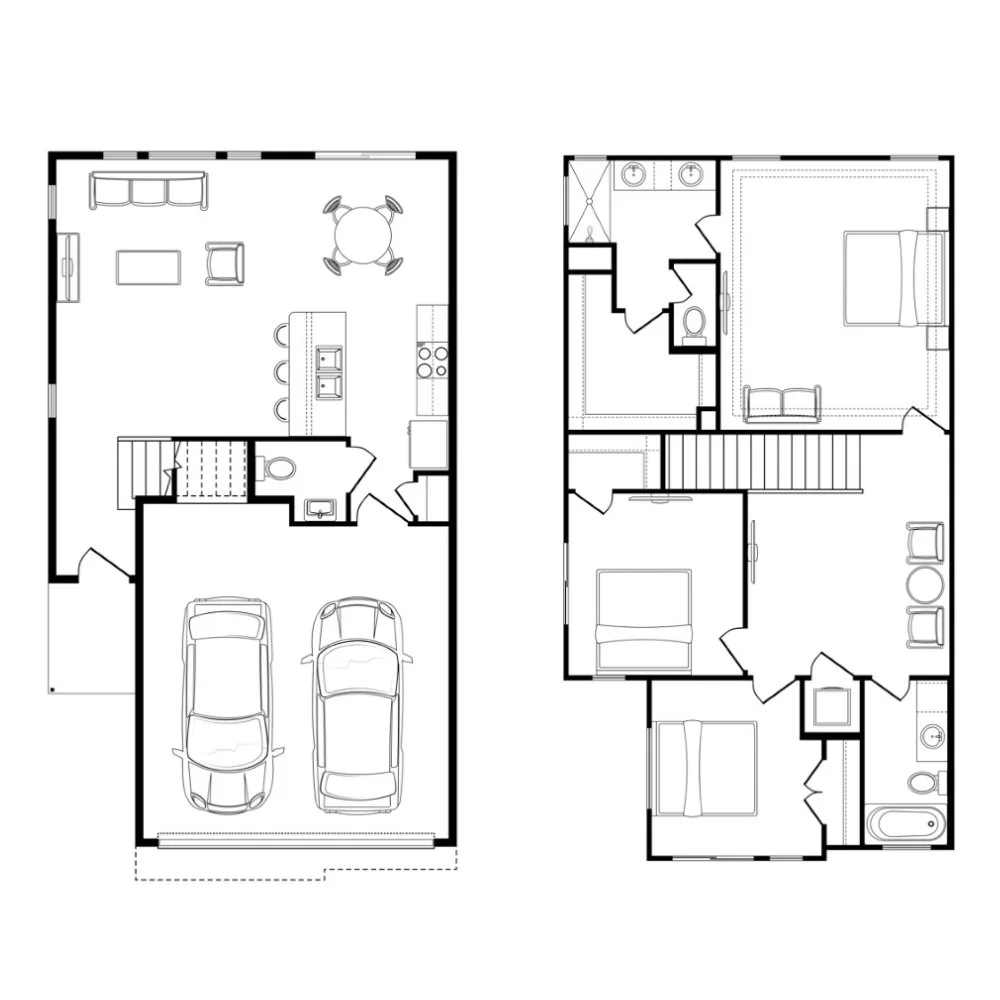 Kendra floor plan, residence 4104